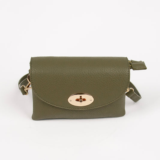 840050 Vesker DANIELLE Clutch - olivengrønn