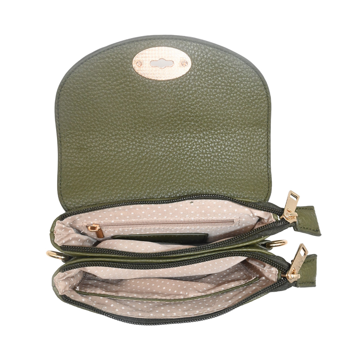 840050 Vesker DANIELLE Clutch - olivengrønn