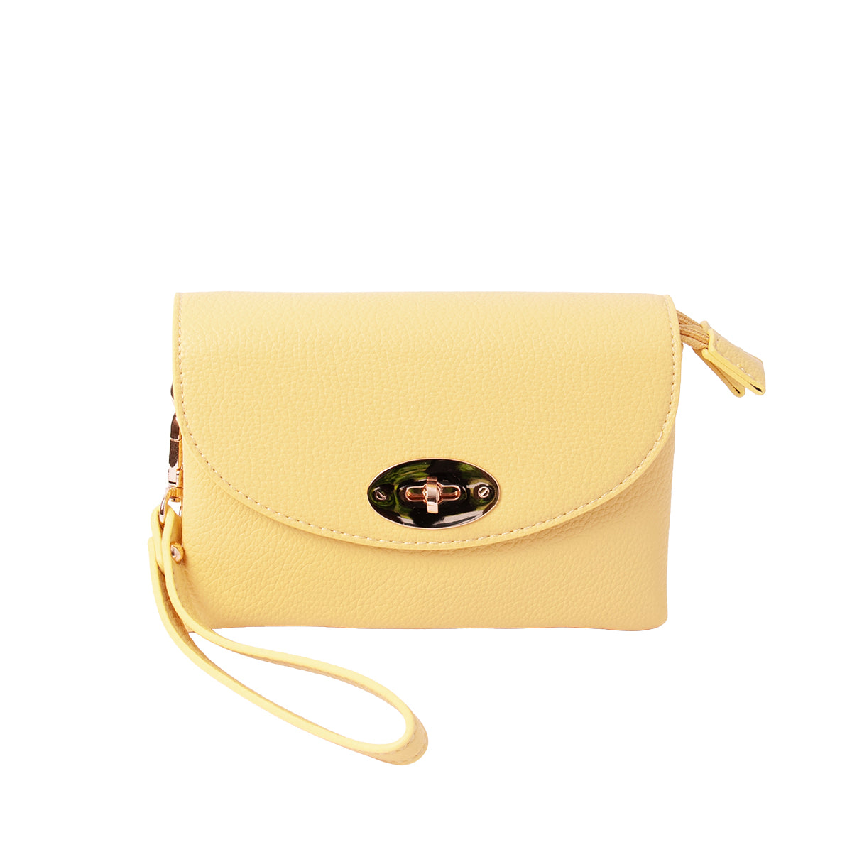 840062 Vesker DANIELLE Clutch - lys gul