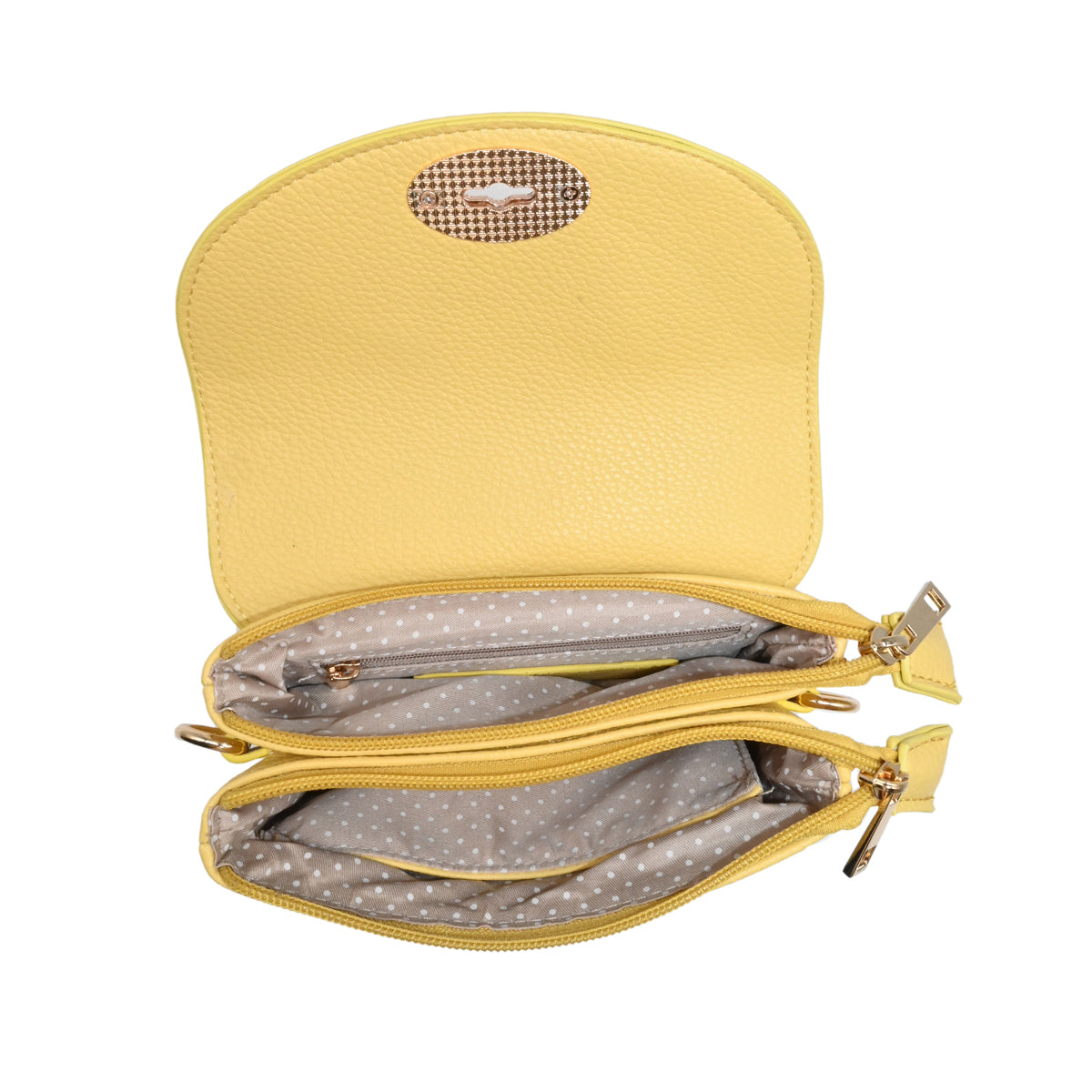 840062 Vesker DANIELLE Clutch - lys gul