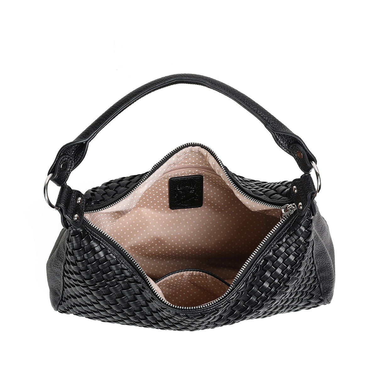 840201 Vesker, FIGARO Bag med flette front - svart