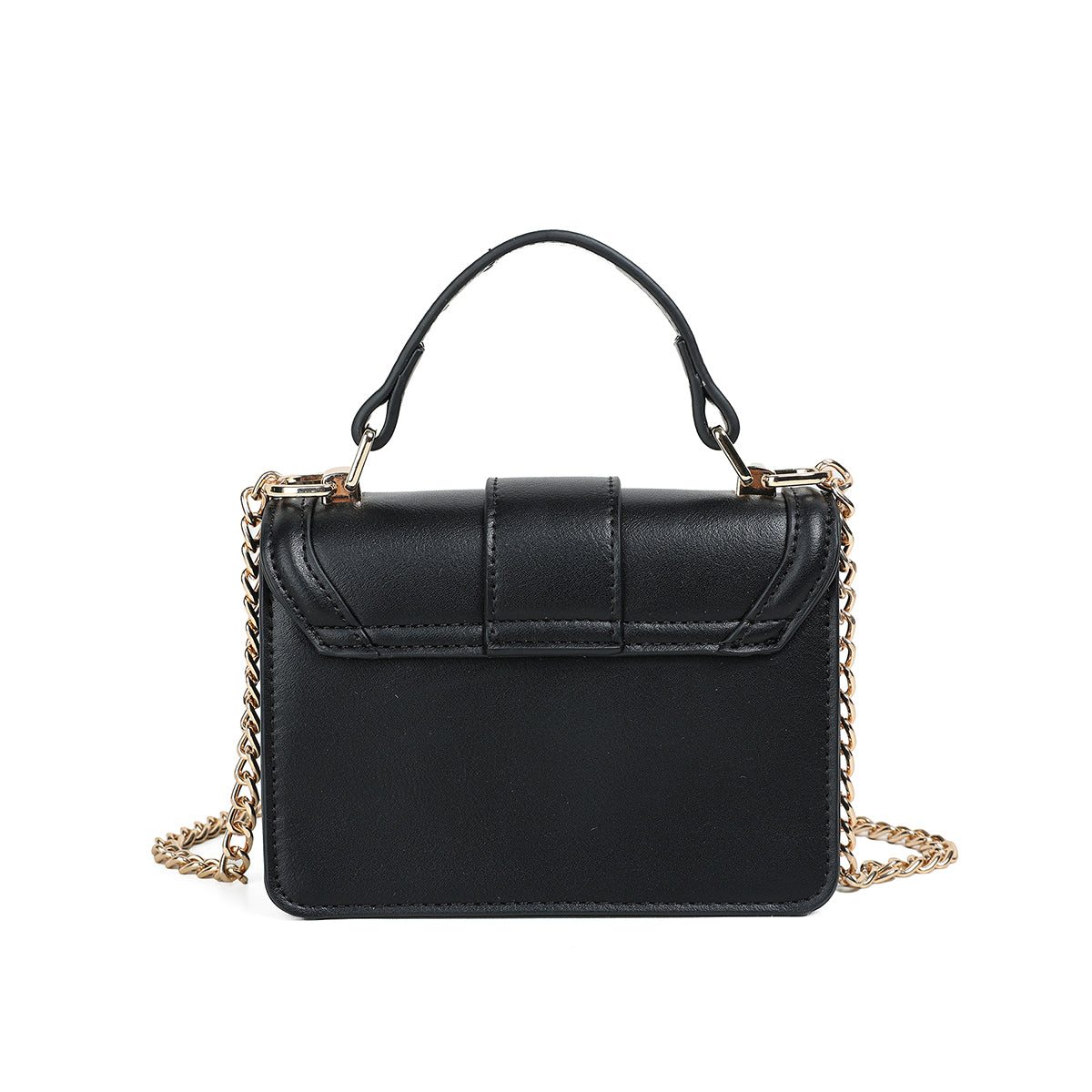 840301 Vesker, FELICIA Clutch med stor glitterspenne- svart