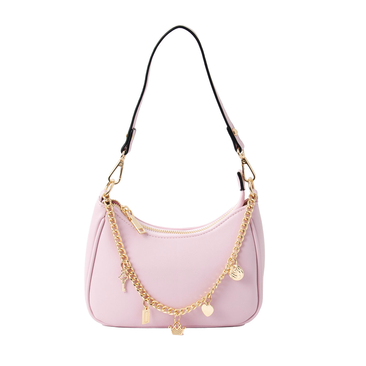 840436 Vesker, F Clutch med stor pyntelenke - lys rosa