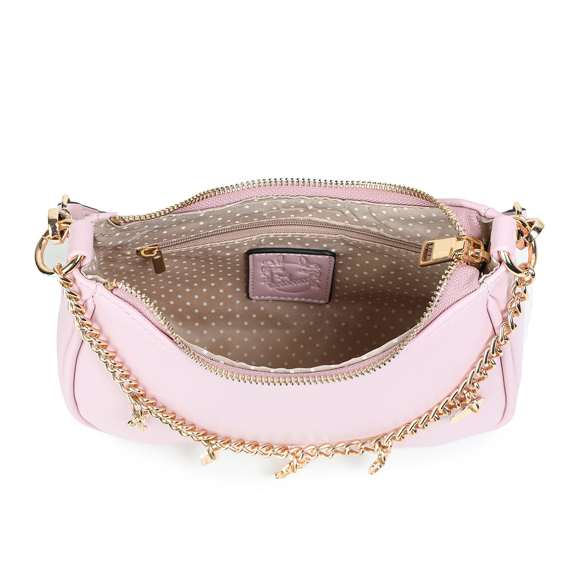 840436 Vesker, F Clutch med stor pyntelenke - lys rosa