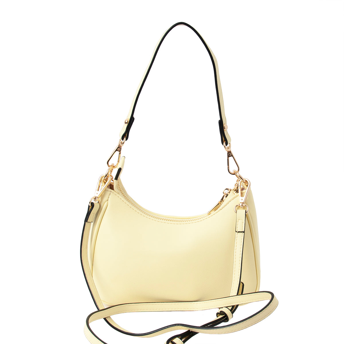 840462 Vesker, F Clutch med stor pyntelenke - lys gul