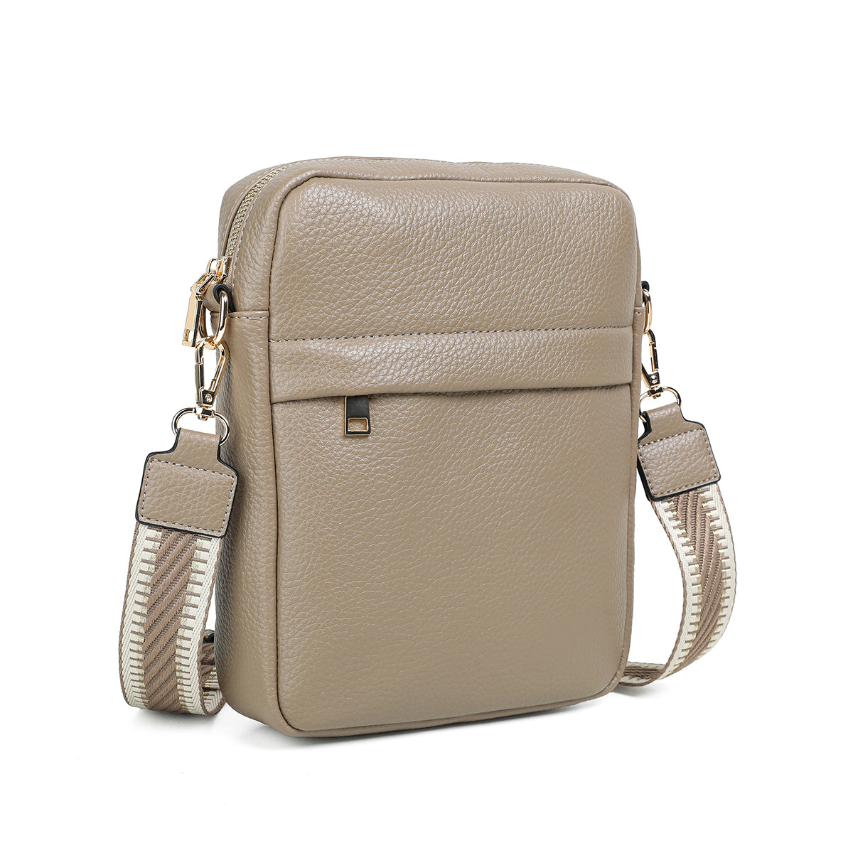 840505 Vesker, FRIDA CityBag med frontlomme - beige