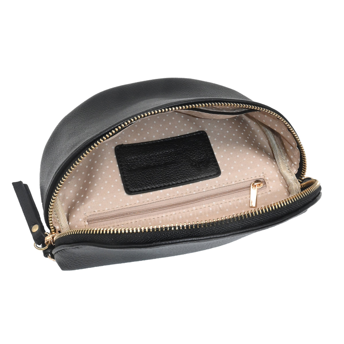 840701 Vesker, PEPPER BumBag med mønstret rem - svart