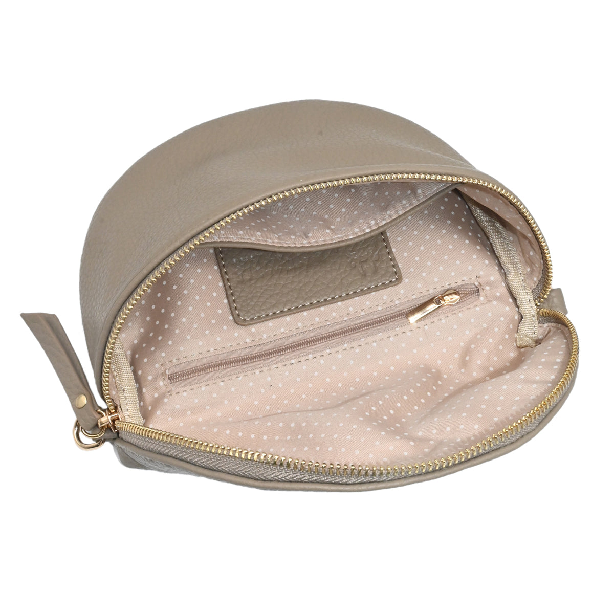 840705 Vesker, PEPPER BumBag med mønstret rem - beige