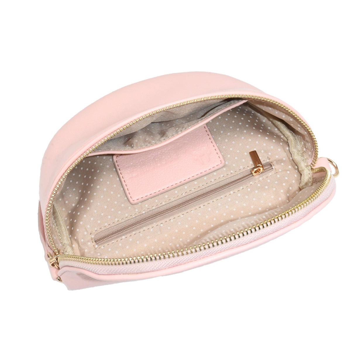 840736 Vesker, PEPPER BumBag med mønstret rem - lys rosa