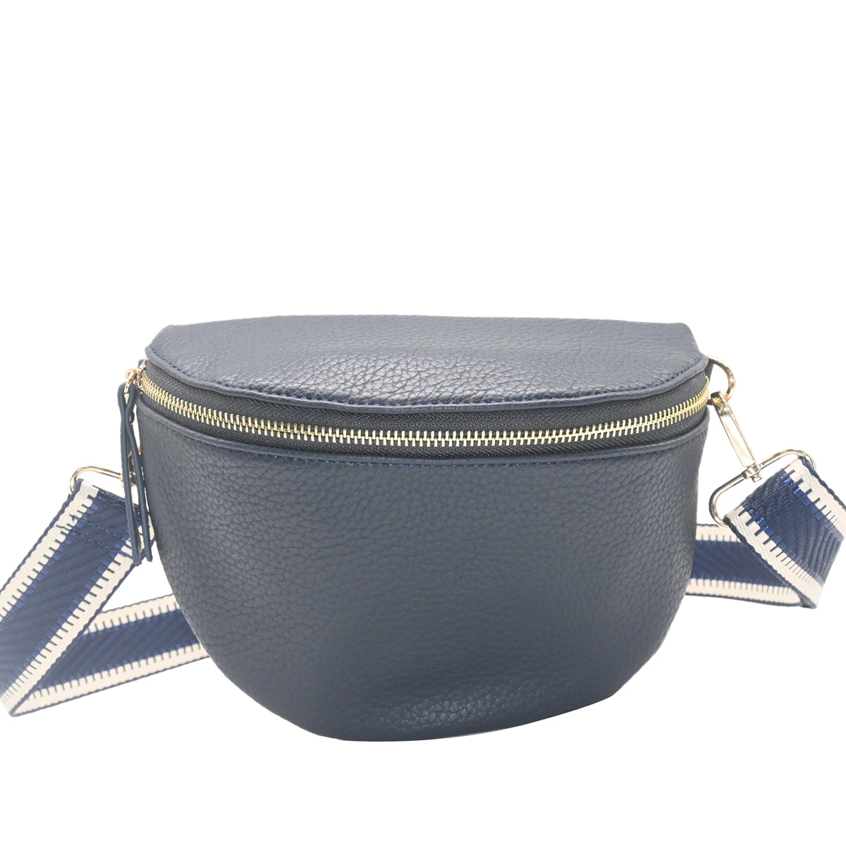 840741 Vesker, PEPPER BumBag med mønstret rem - marine