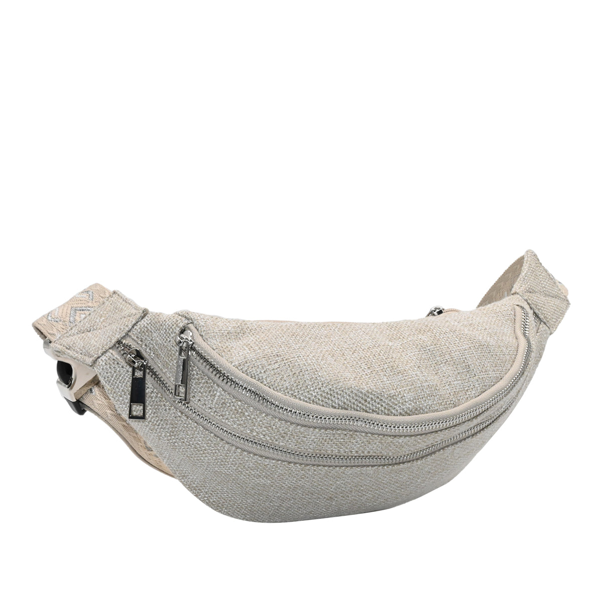 840807 Vesker, FRIGG BumBag- lin-look - mørk beige