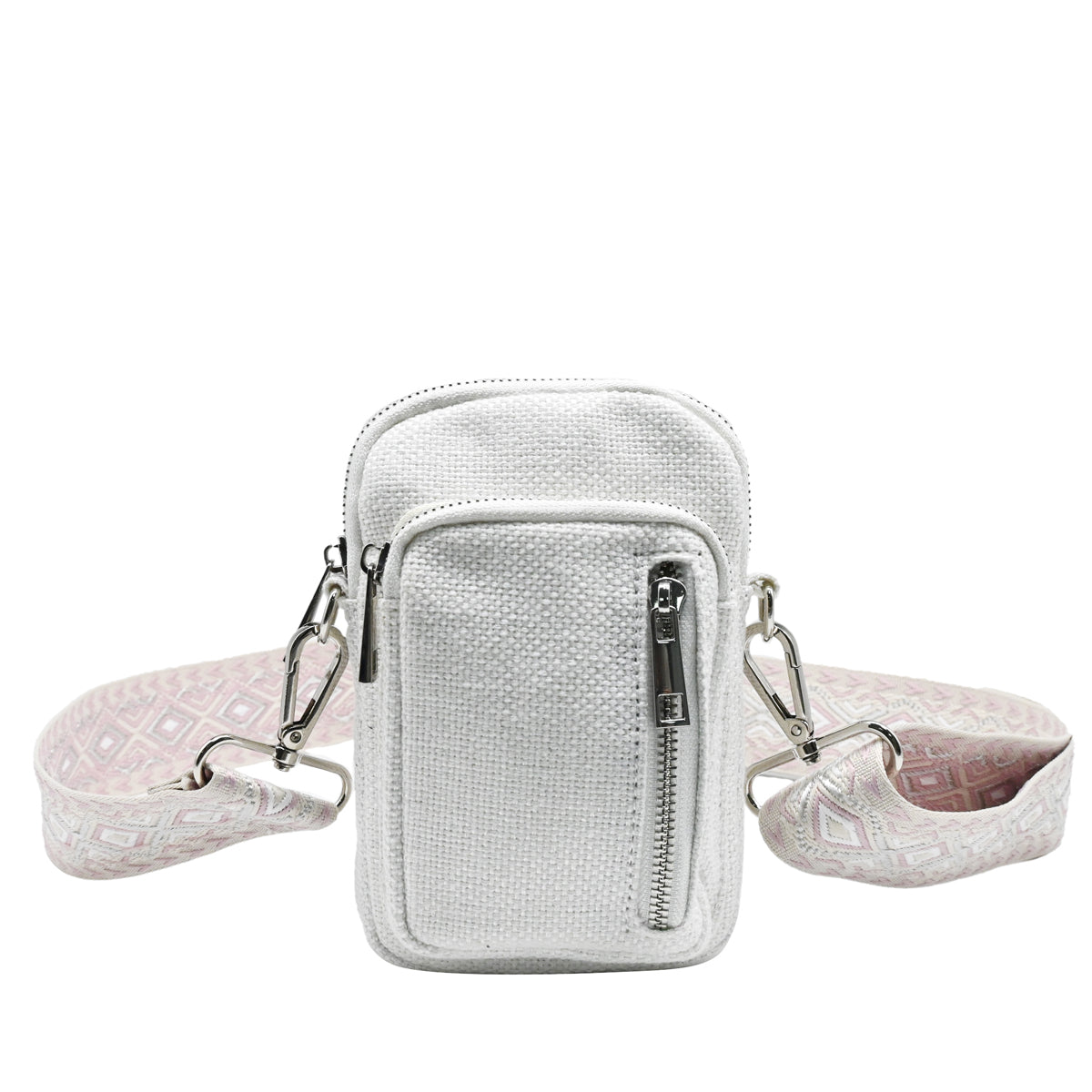 841002 Vesker, IDA MobilBag Lin-look - hvit