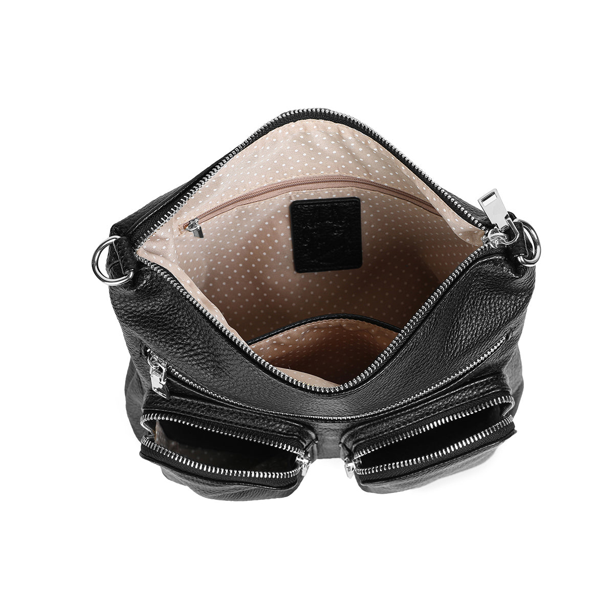 841901 Vesker, FLAVIA veske med frontlommer - svart