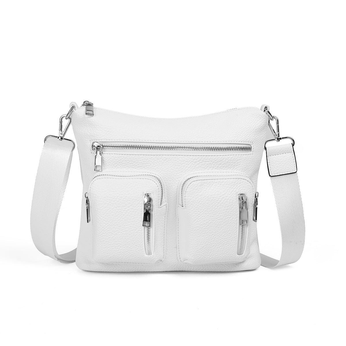 841902 Vesker, FLAVIA veske med frontlommer - hvit