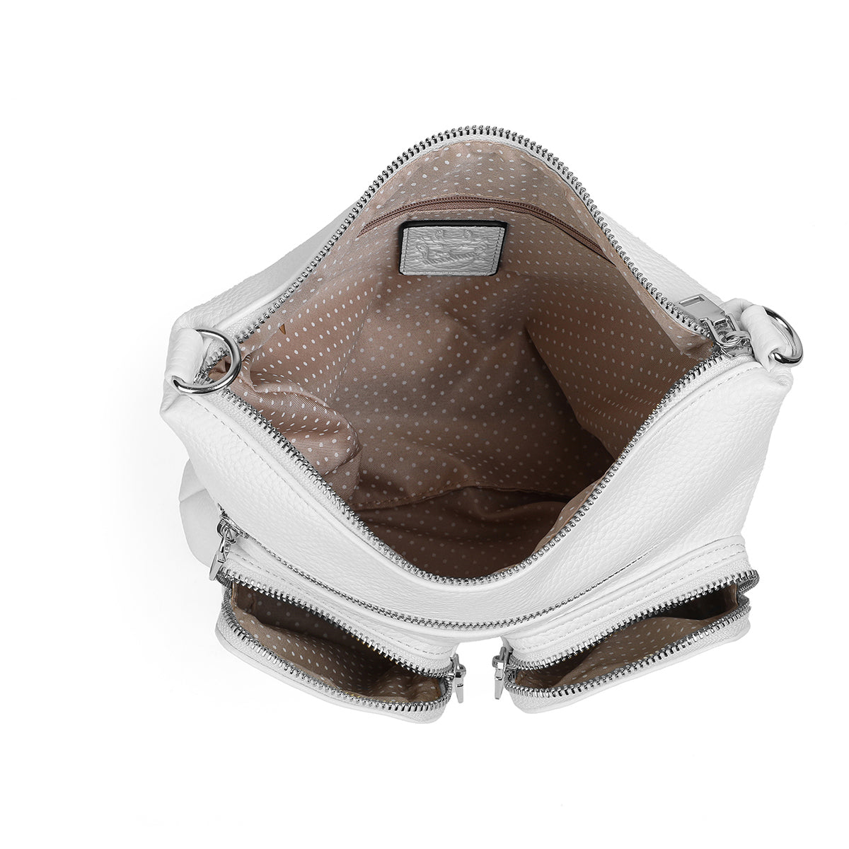 841902 Vesker, FLAVIA veske med frontlommer - hvit