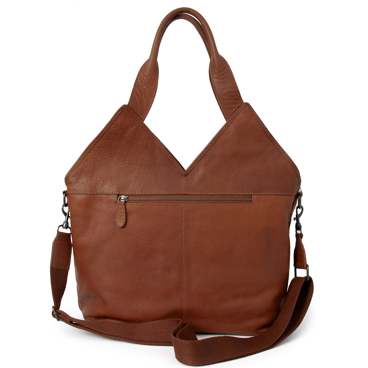 843811 Veske LOUIS stor flette shopper i skinn - brun