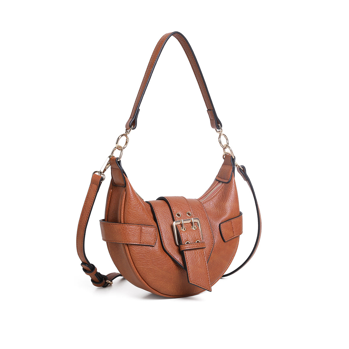 853715 Veske GWEN Crossbag med frontspenne - cognac