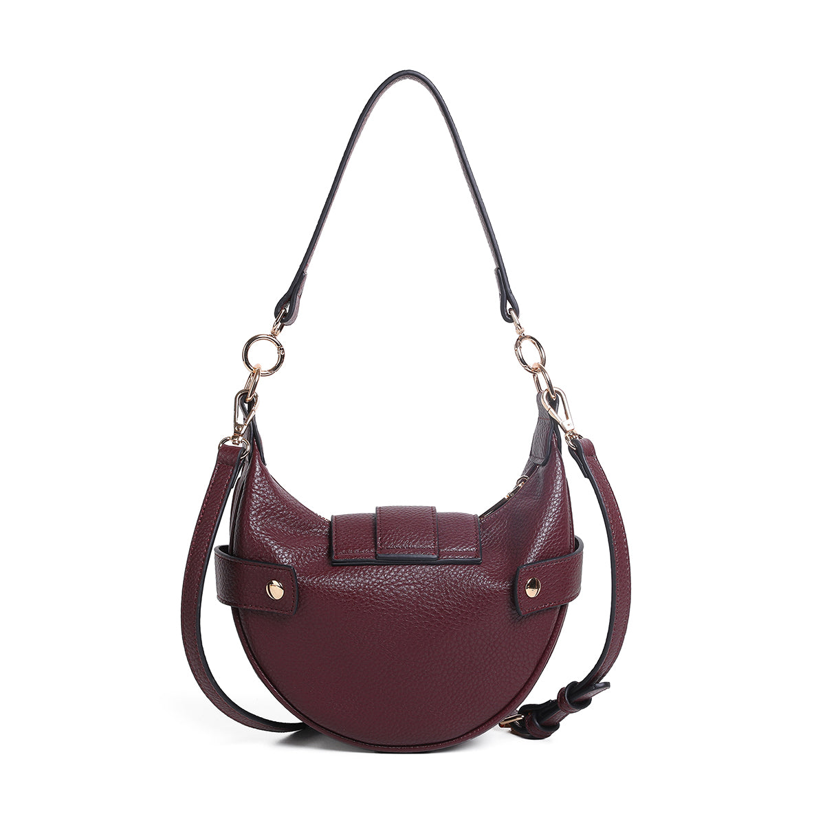 853721 Veske GWEN Crossbag med frontspenne - burgunder