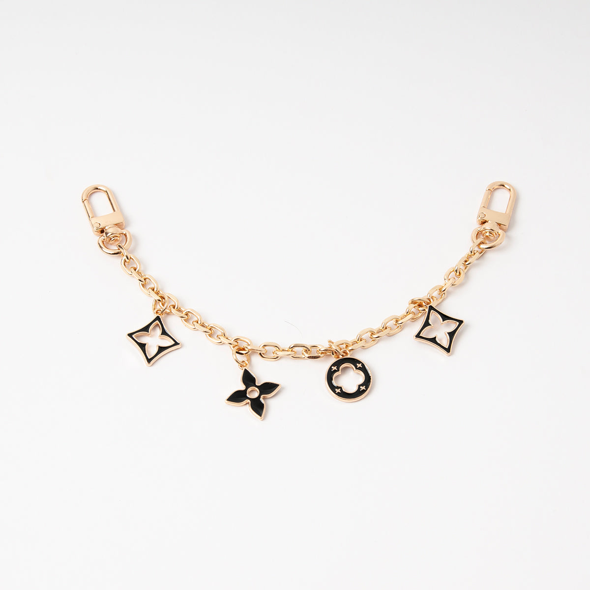 846662 Veskepynt, LENKE  med charms - gull