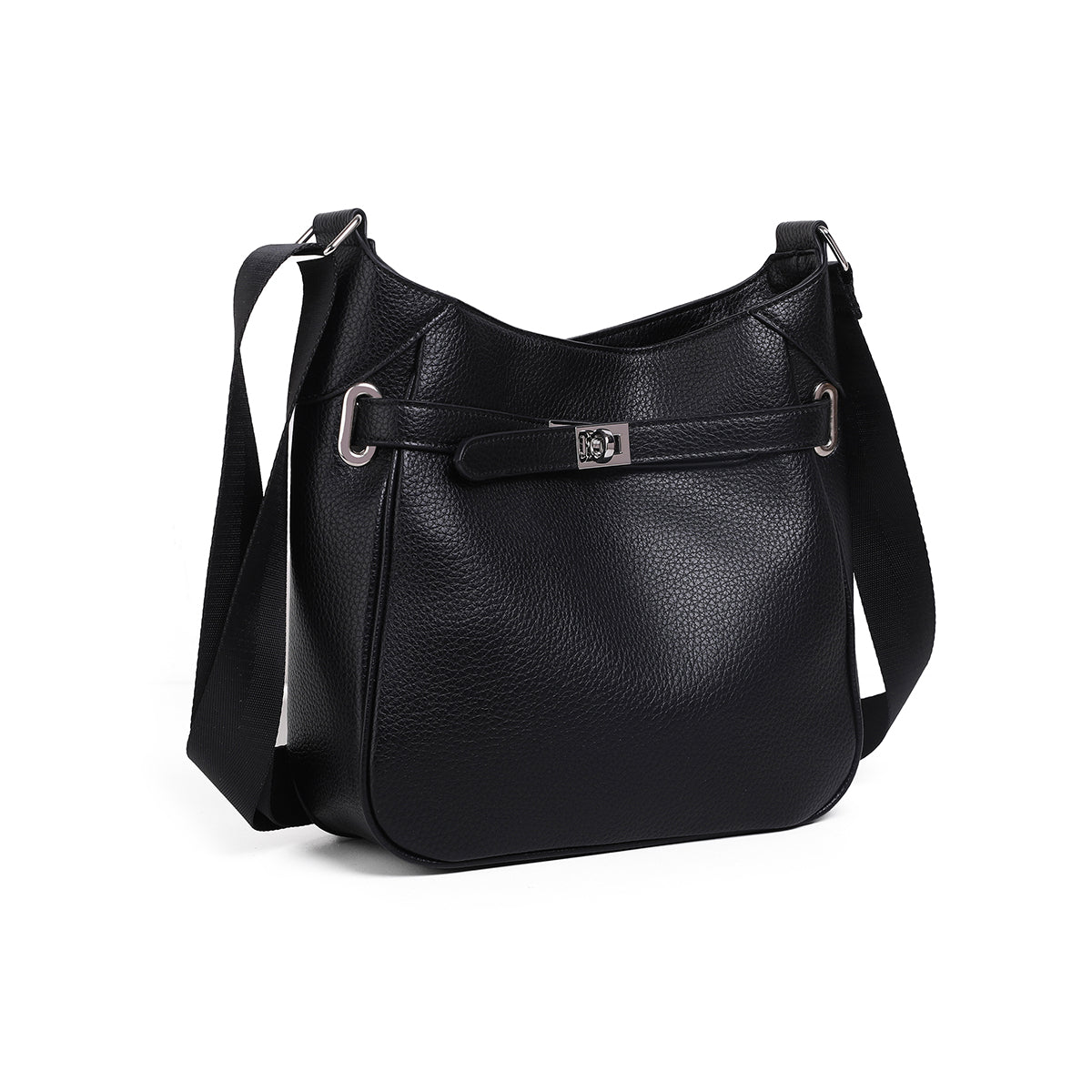 853901 Veske GRY Crossbag med frontspenne  - svart