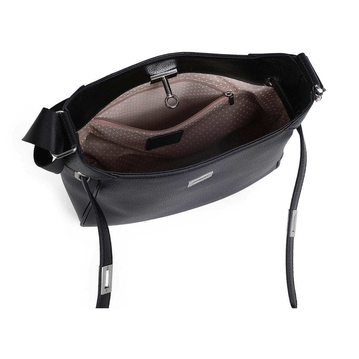 853901 Veske GRY Crossbag med frontspenne  - svart