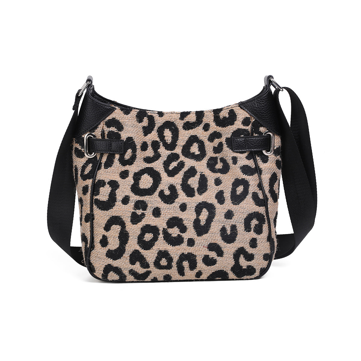 853911 Veske GRY Crossbag med frontspenne  - leopard