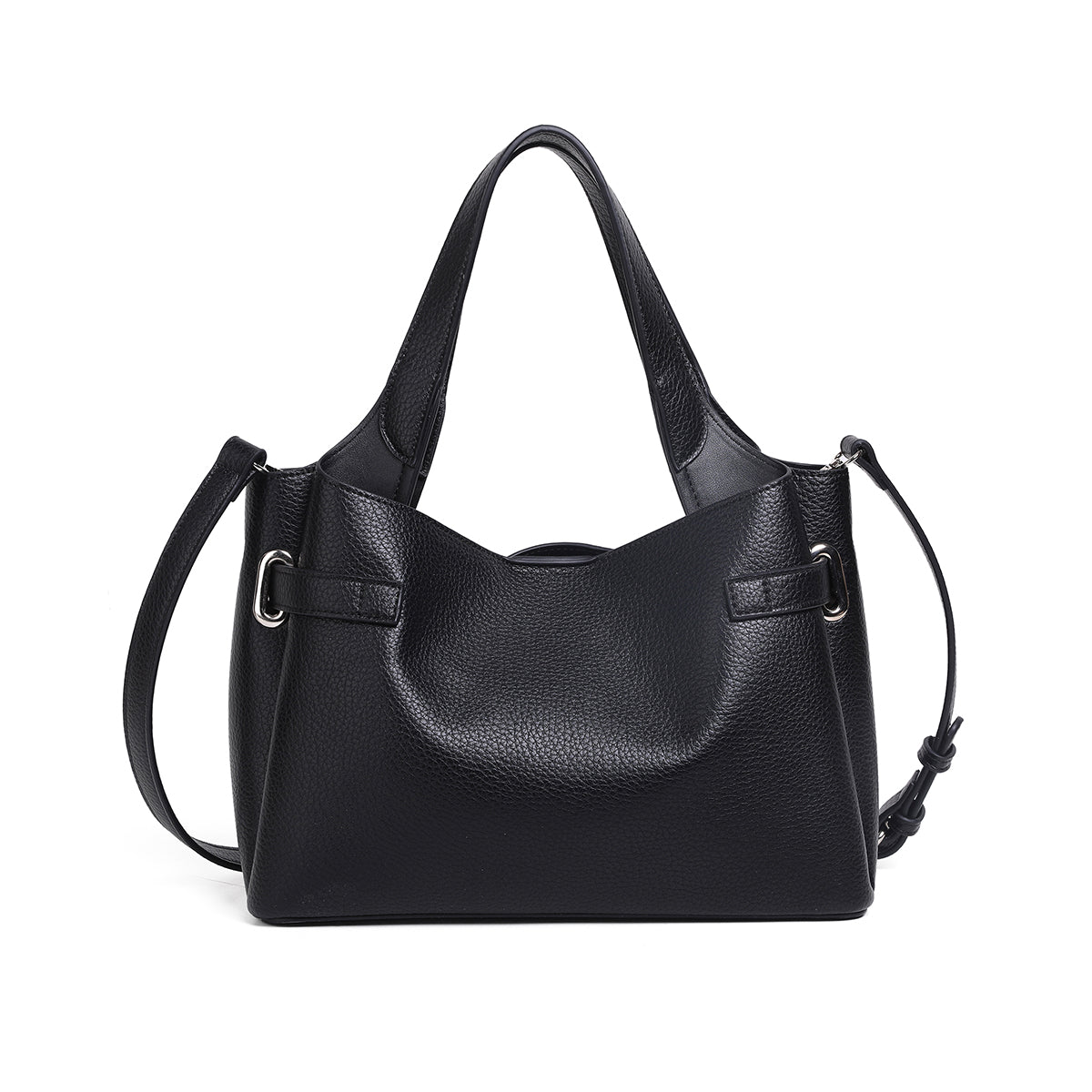 854001 Veske GINNY liten shopper med frontspenne  - svart
