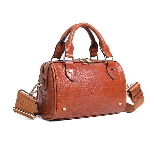 854115 Veske GEORGIA liten veske - cognac croco