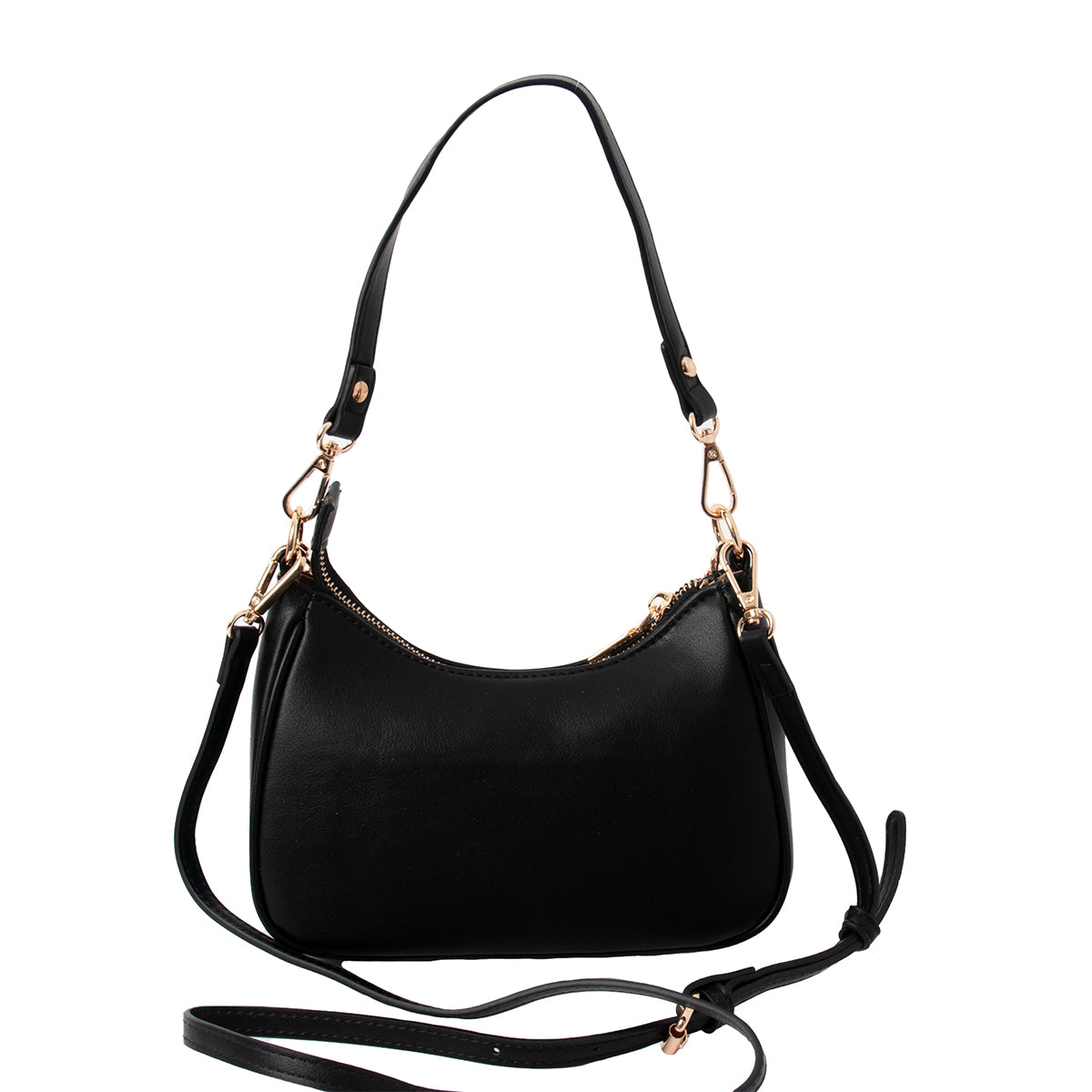 840401 Vesker, F Clutch med stor pyntelenke - svart