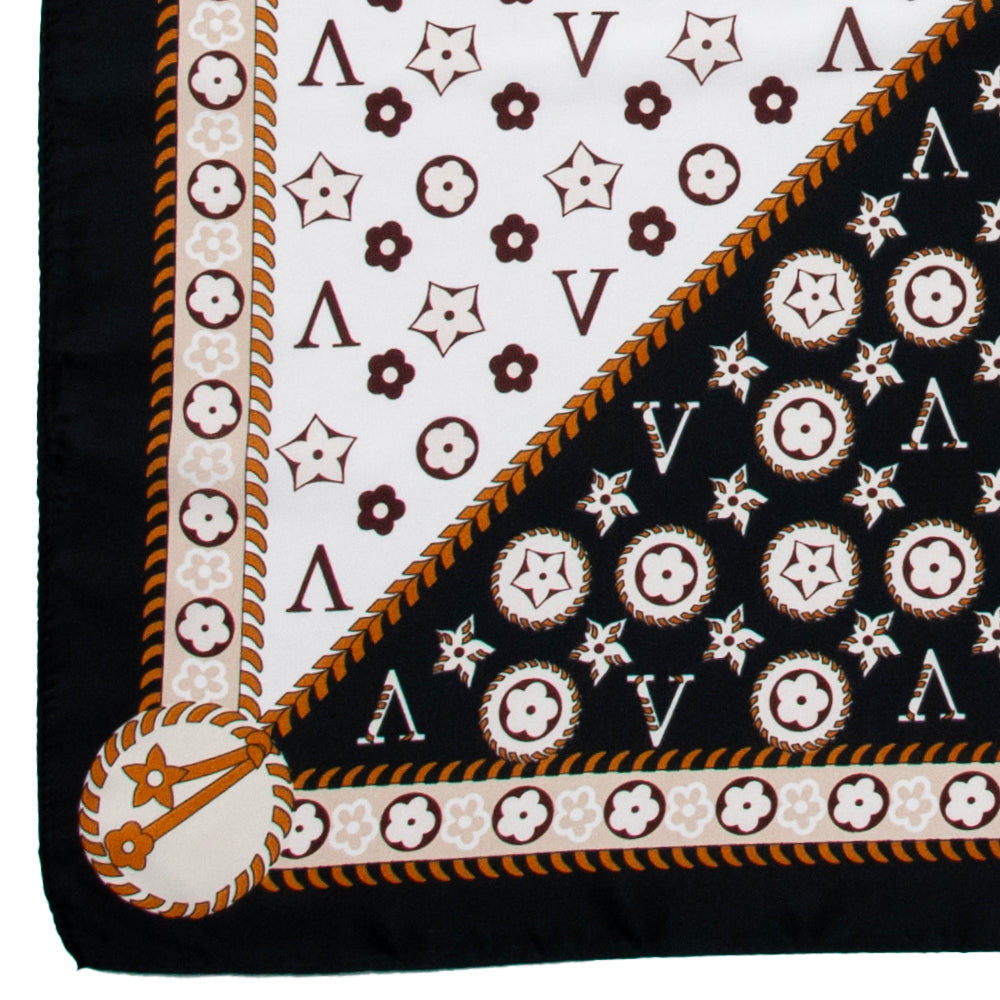 851401  Skjerf, Lite skjerf med LV print - svart