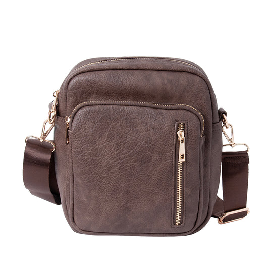 852611 Veske DINA Stor Citybag - mørk brun