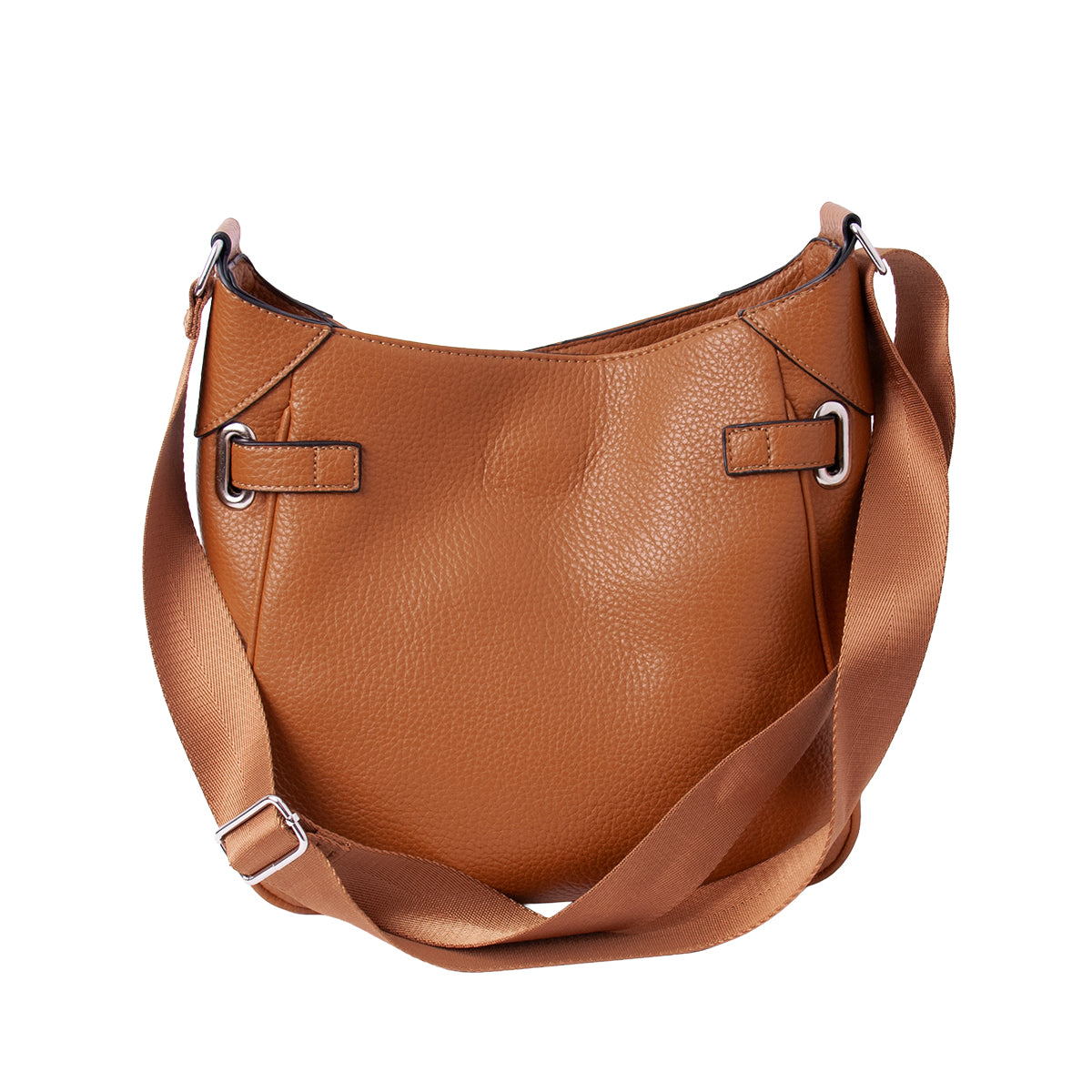 853915 Veske GRY Crossbag med frontspenne  - cognac