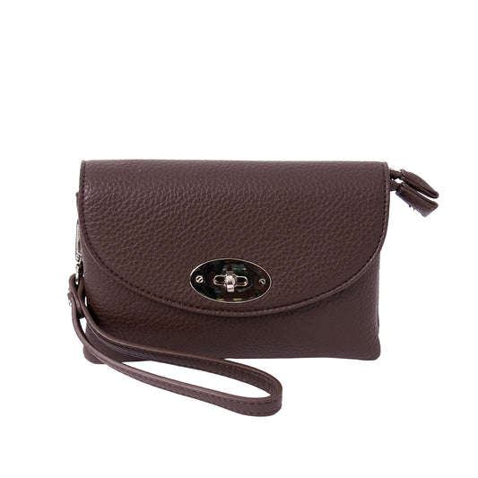 854511 Veske DANIELLE Clutch - mørk brun