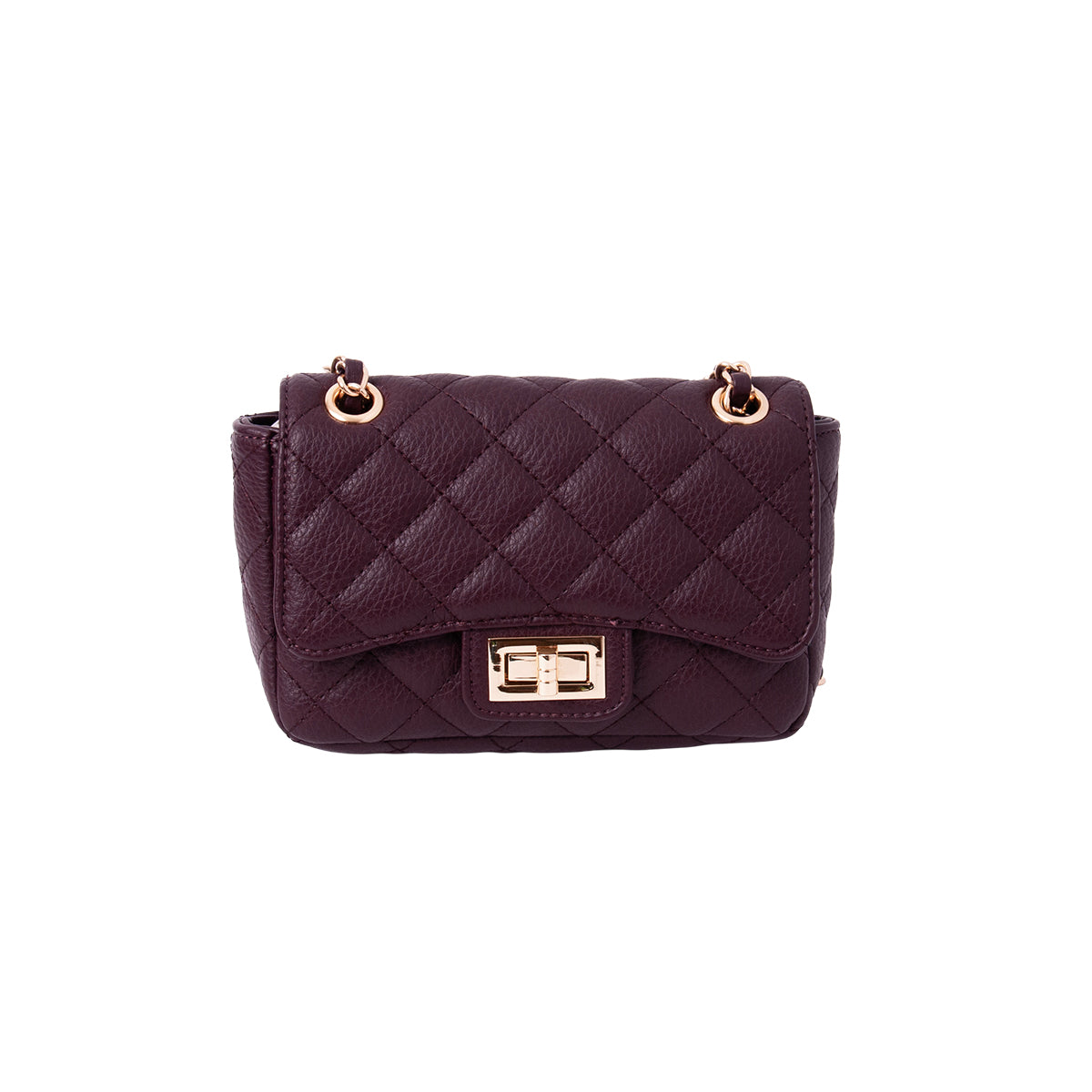 854721 Veske EVITA LIten clutch med lenke - burgunder