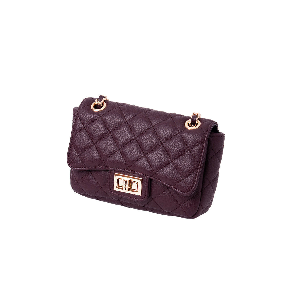 854721 Veske EVITA LIten clutch med lenke - burgunder