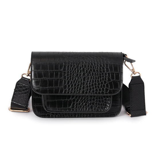 855101 Veske ISELIN Croco clutch - svart