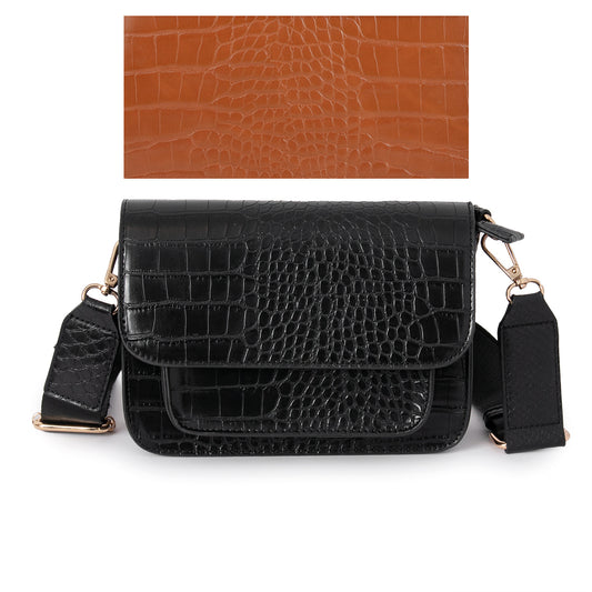 855115 Veske ISELIN Croco clutch - cognac