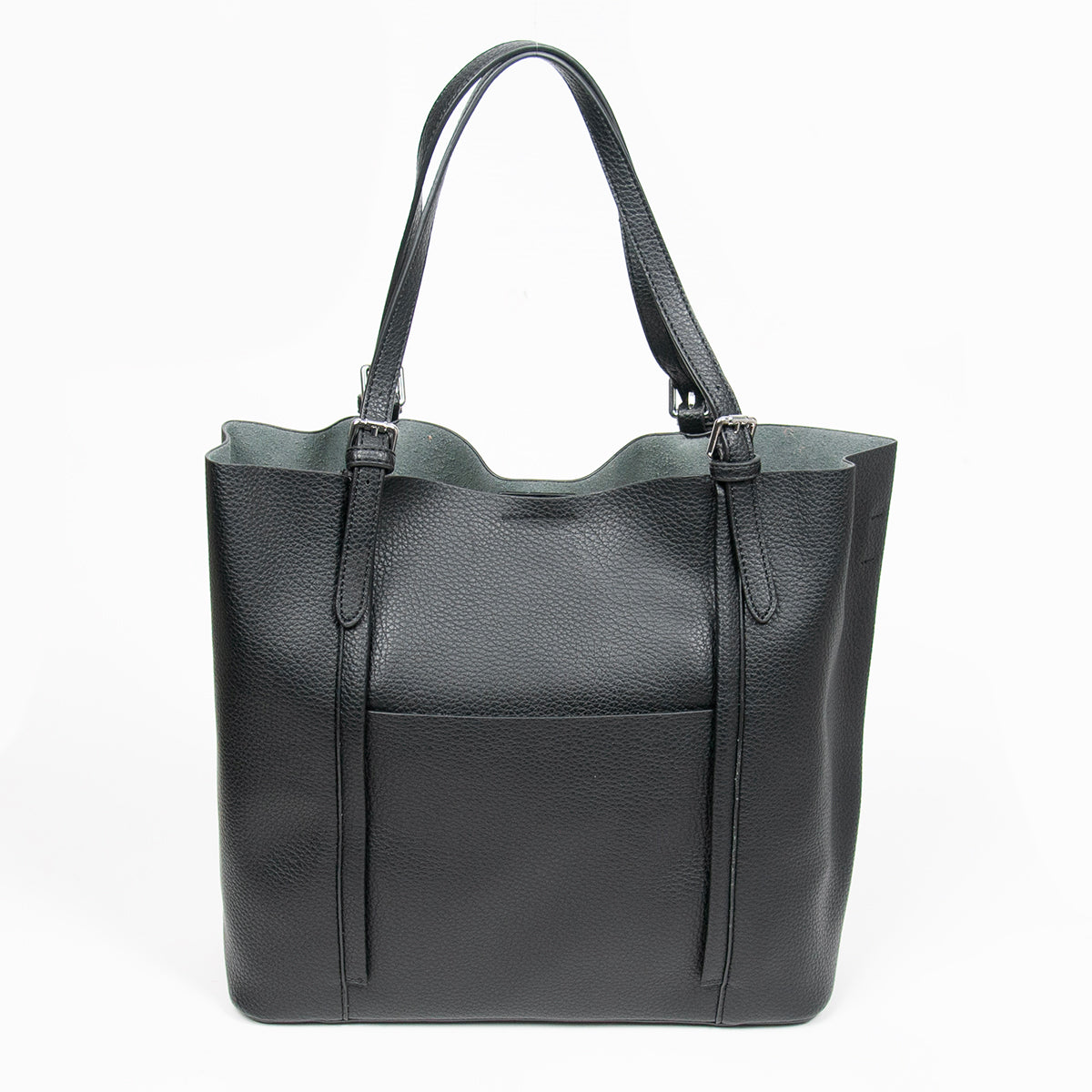 860601 Vesker, HILDE Shopper med spenner - svart