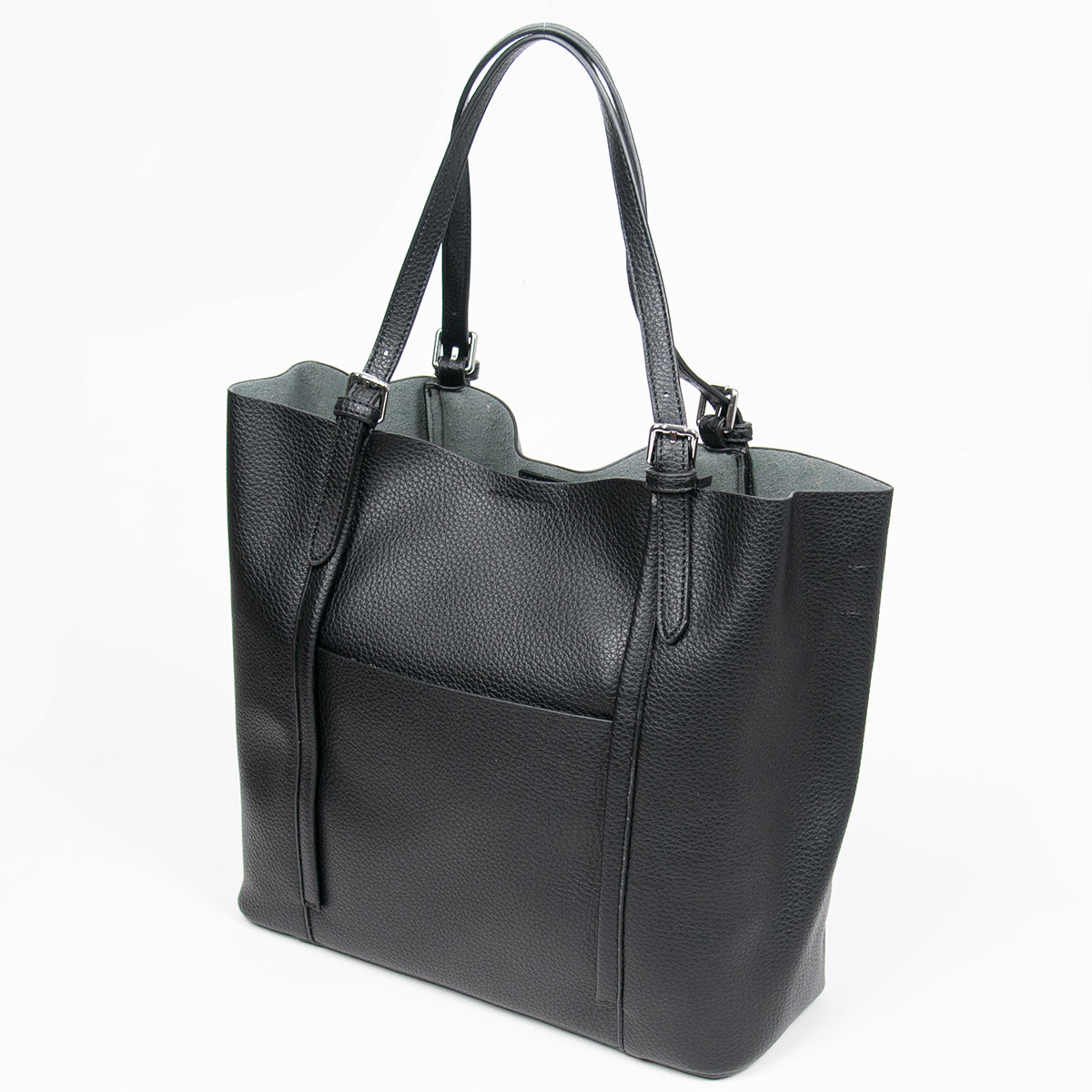 860601 Vesker, HILDE Shopper med spenner - svart