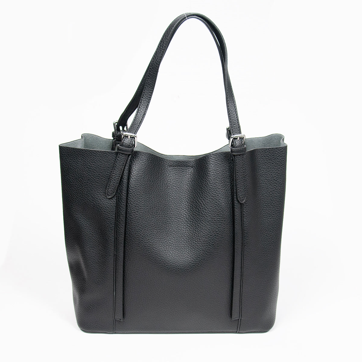 860601 Vesker, HILDE Shopper med spenner - svart