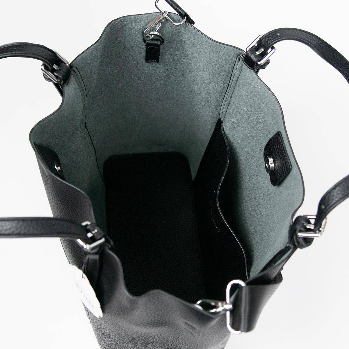 860601 Vesker, HILDE Shopper med spenner - svart