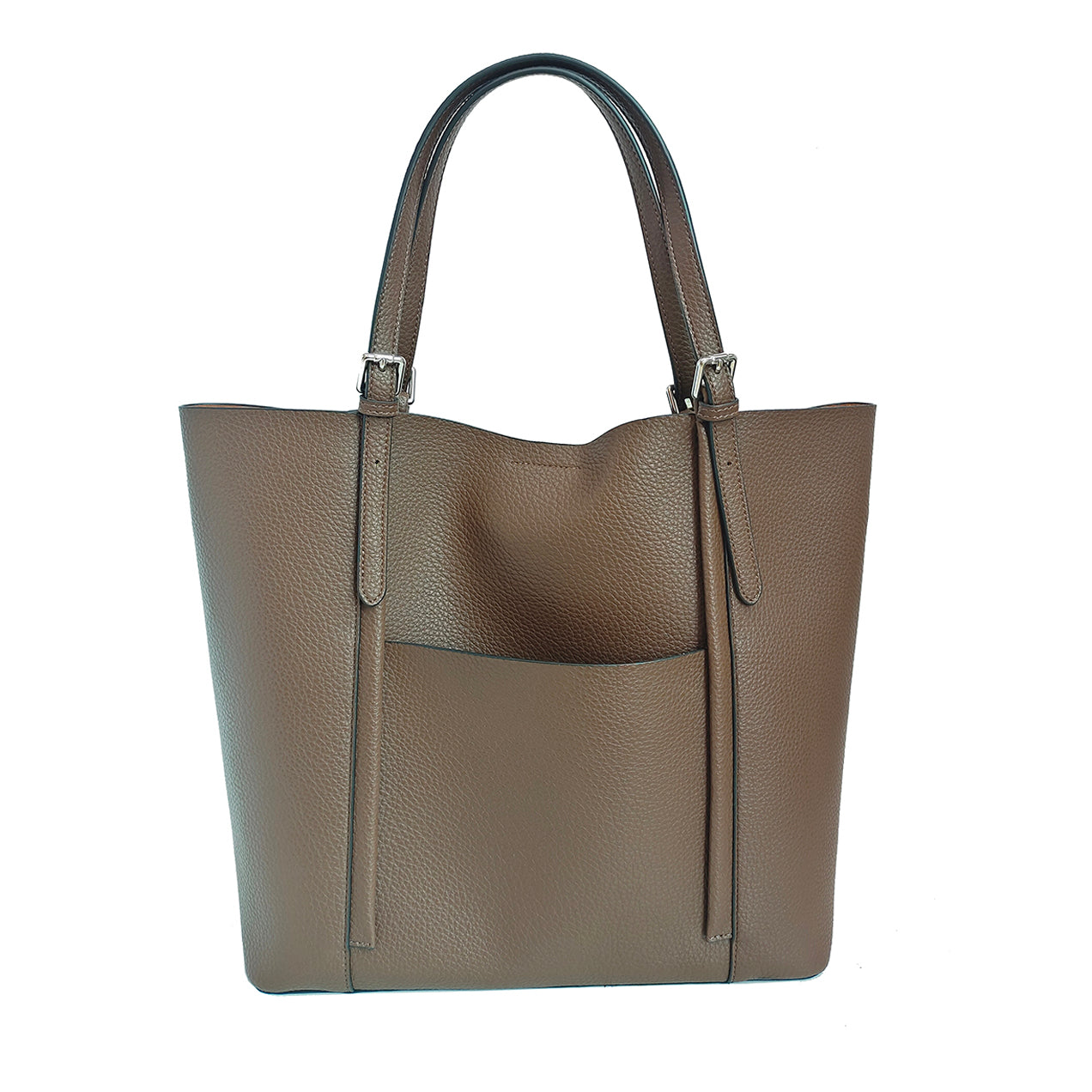 860611 Vesker, HILDE Shopper med spenner - brun