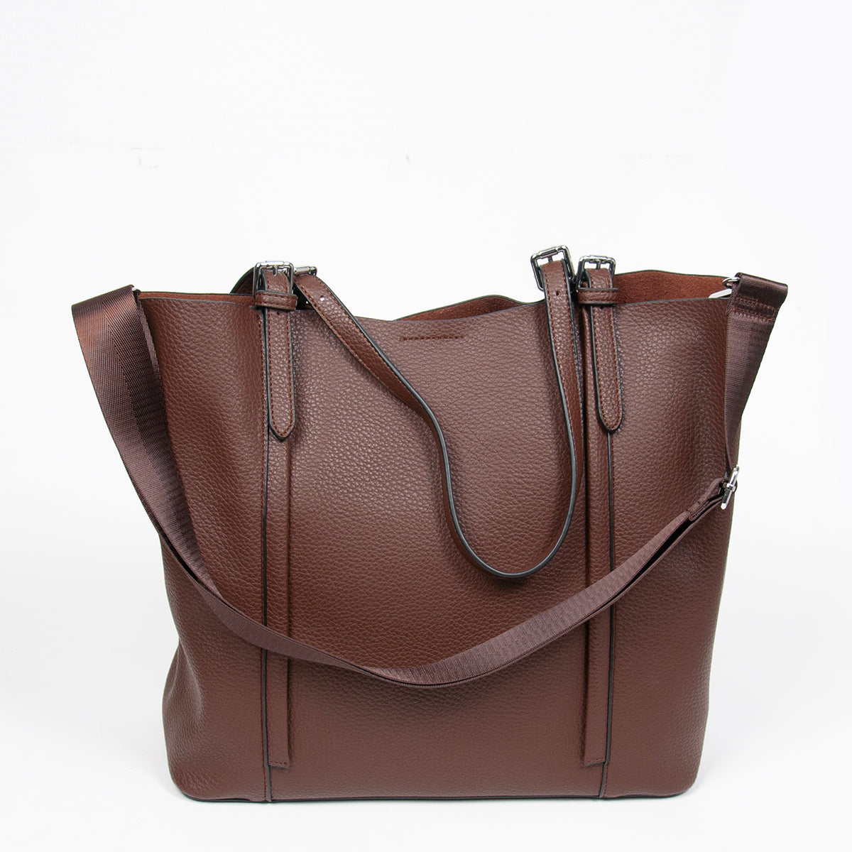 860611 Vesker, HILDE Shopper med spenner - brun