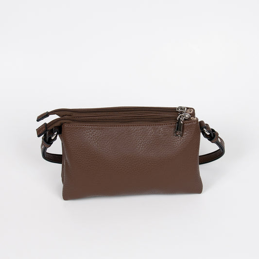 860811 Vesker, HARPER dobbel clutch - brun