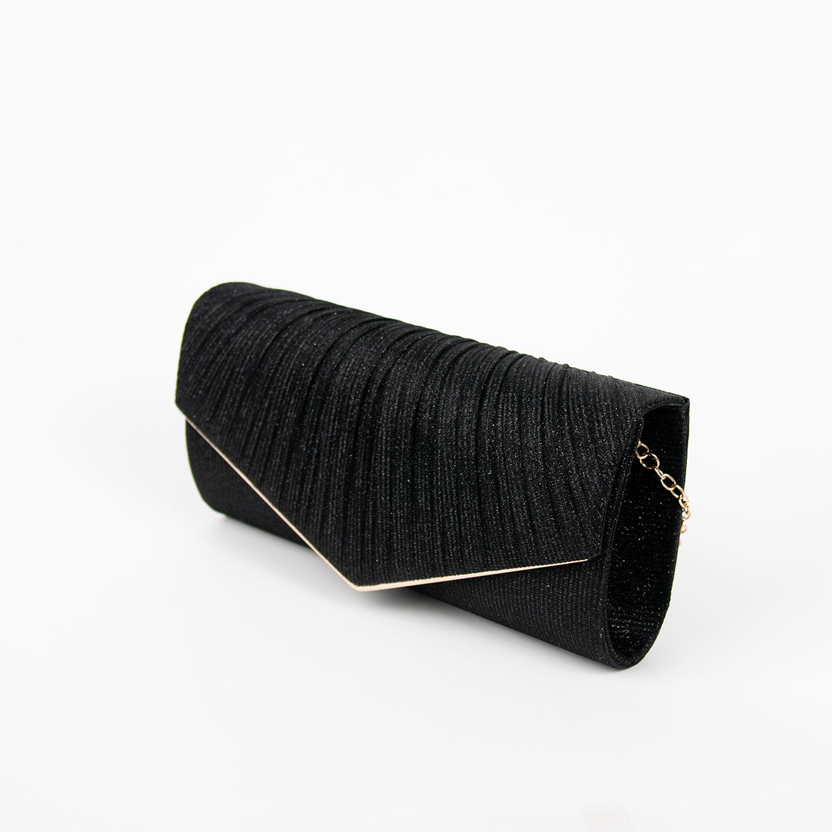 861301 Vesker, PARTY glitter clutch - svart