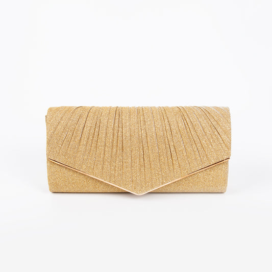 861362 Vesker, PARTY glitter clutch - gull