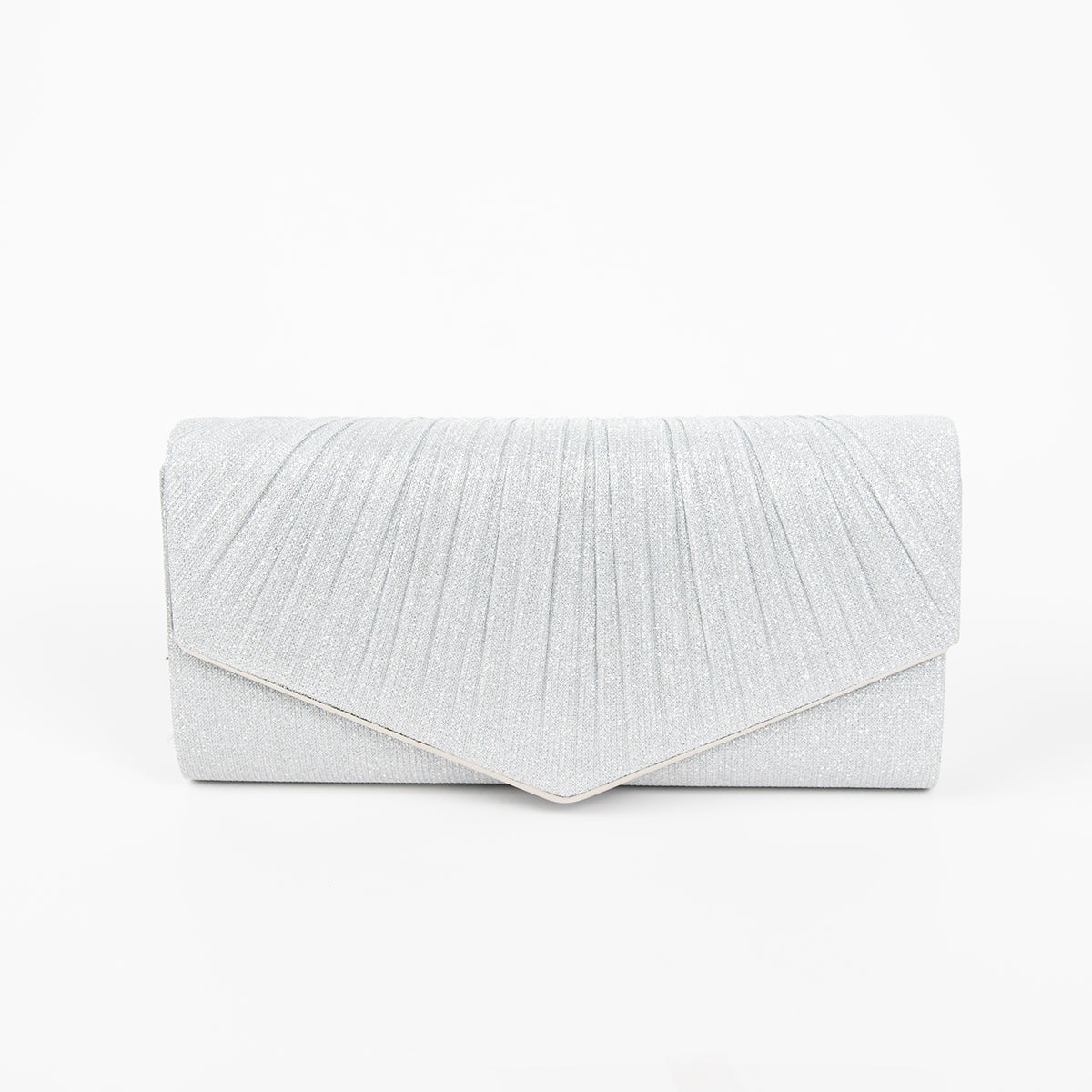 861386 Vesker, PARTY glitter clutch - sølv