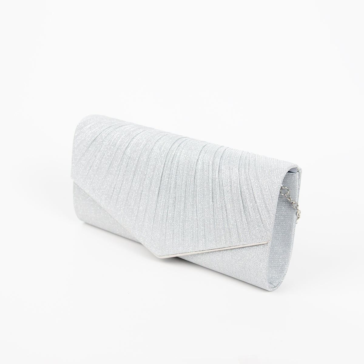 861386 Vesker, PARTY glitter clutch - sølv