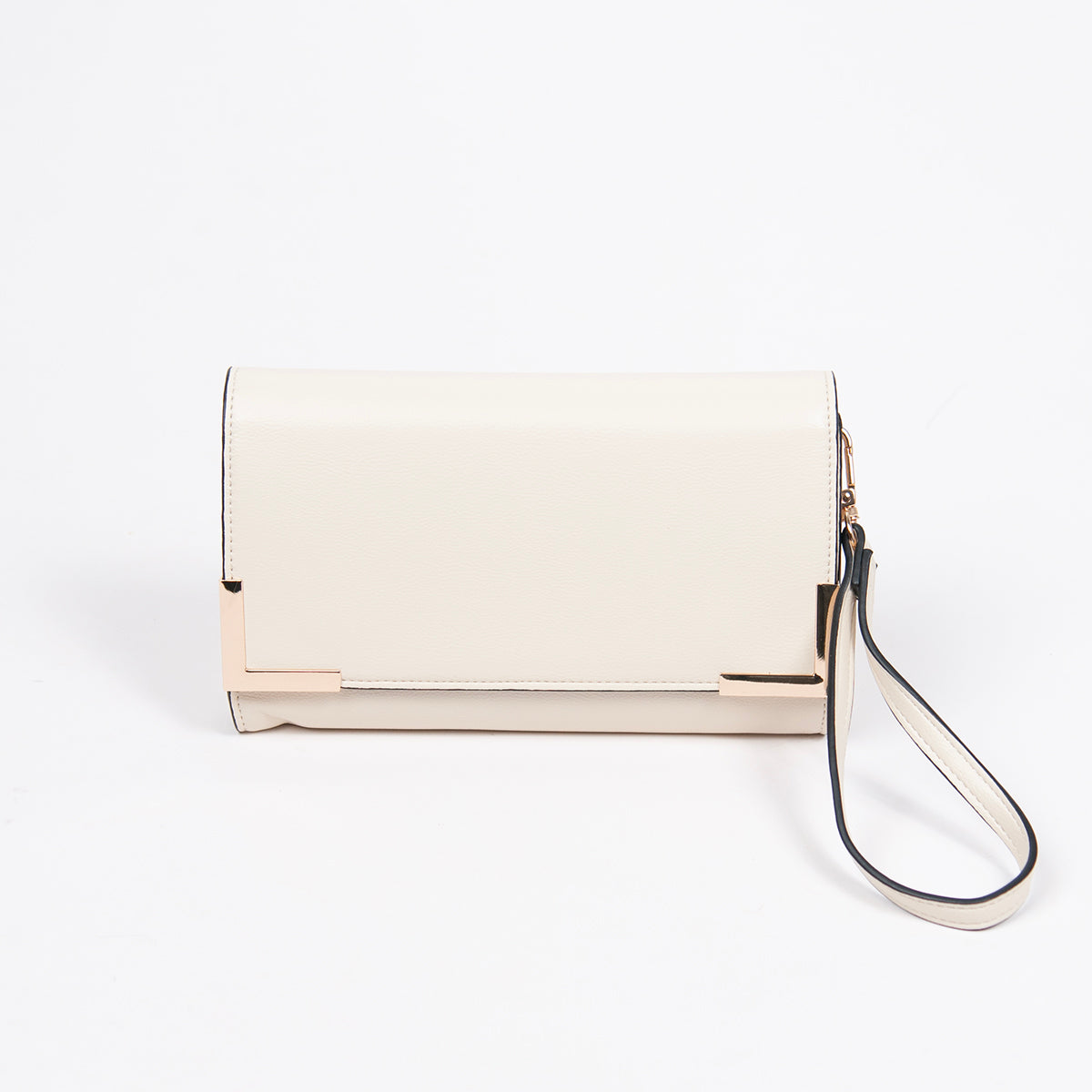 861536 Vesker, HAPPY Party clutch - lys beige
