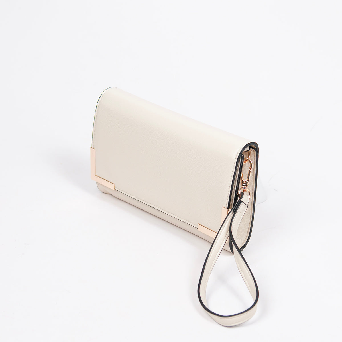 861536 Vesker, HAPPY Party clutch - lys beige